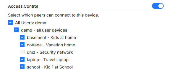 Netrinos point-and-click access control