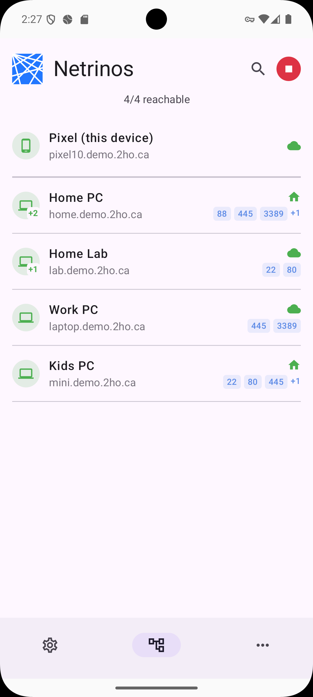 Netrinos Android device list